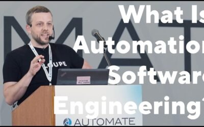 Icons of software automation tools and robots connected by digital lines, symbolizing software automation wbsoftwarement benefits for businesses and workflows